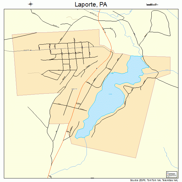 Laporte, PA street map