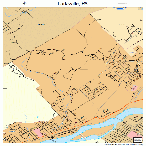 Larksville, PA street map