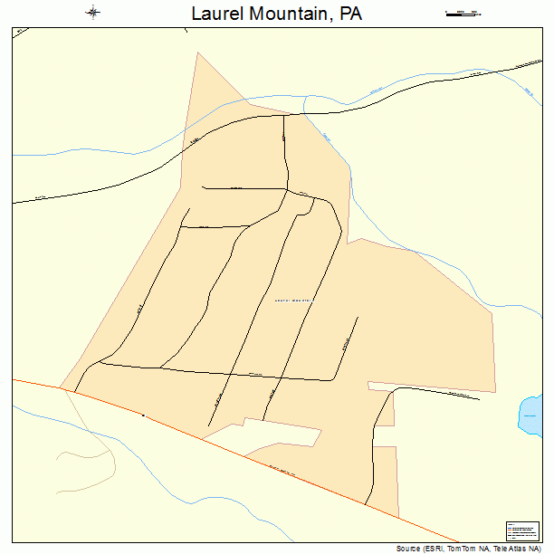 Laurel Mountain, PA street map