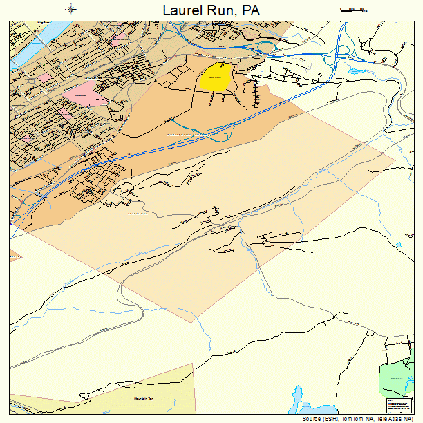 Laurel Run, PA street map