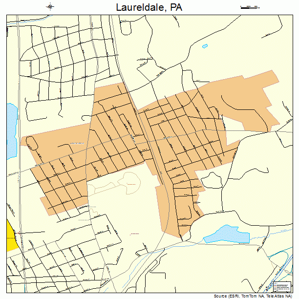 Laureldale, PA street map