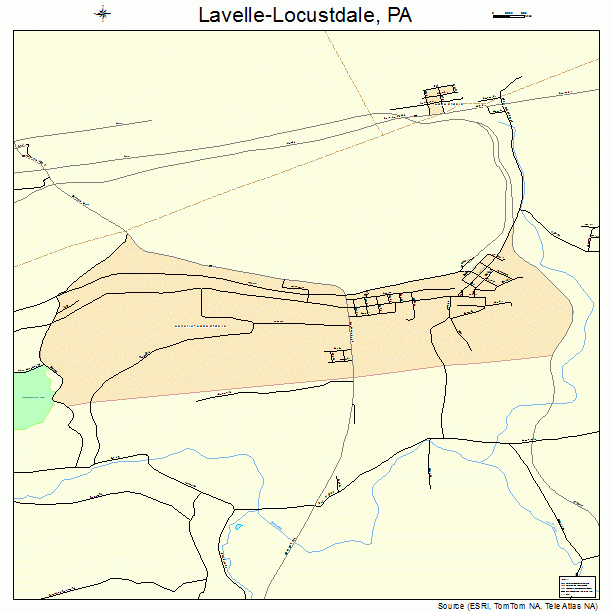 Lavelle-Locustdale, PA street map