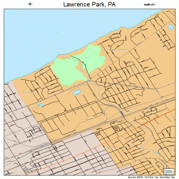 Lawrence Park, PA street map