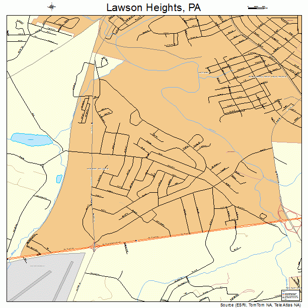 Lawson Heights, PA street map