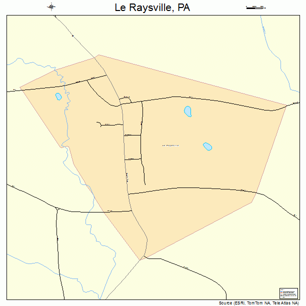 Le Raysville, PA street map