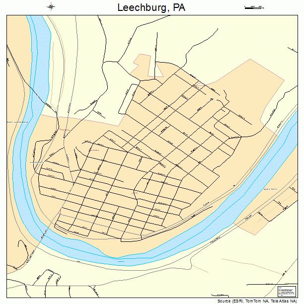 Leechburg, PA street map
