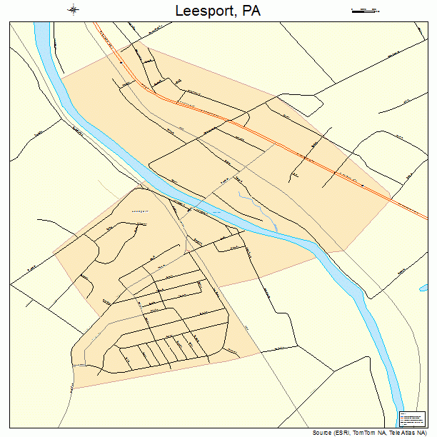Leesport, PA street map