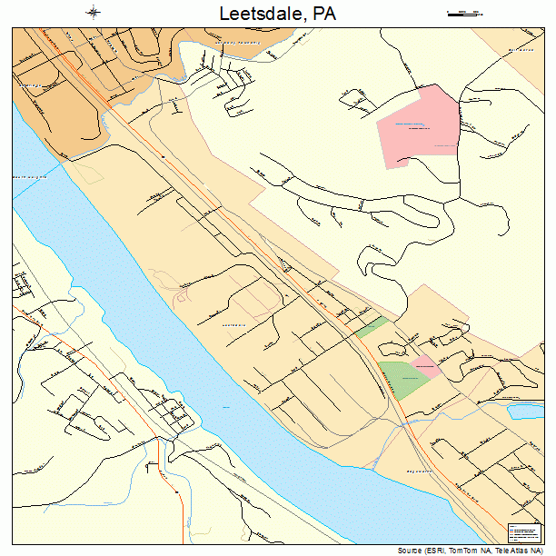 Leetsdale, PA street map