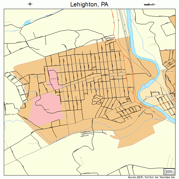 Lehighton, PA street map