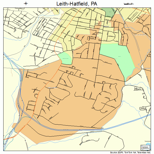 Leith-Hatfield, PA street map