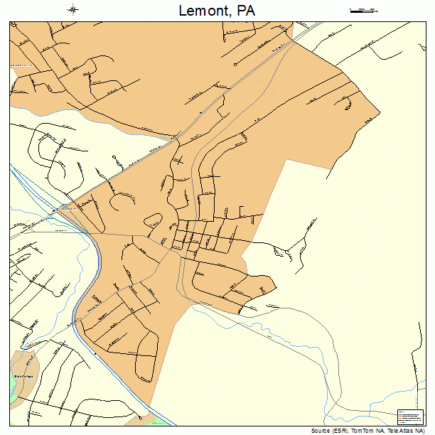 Lemont, PA street map