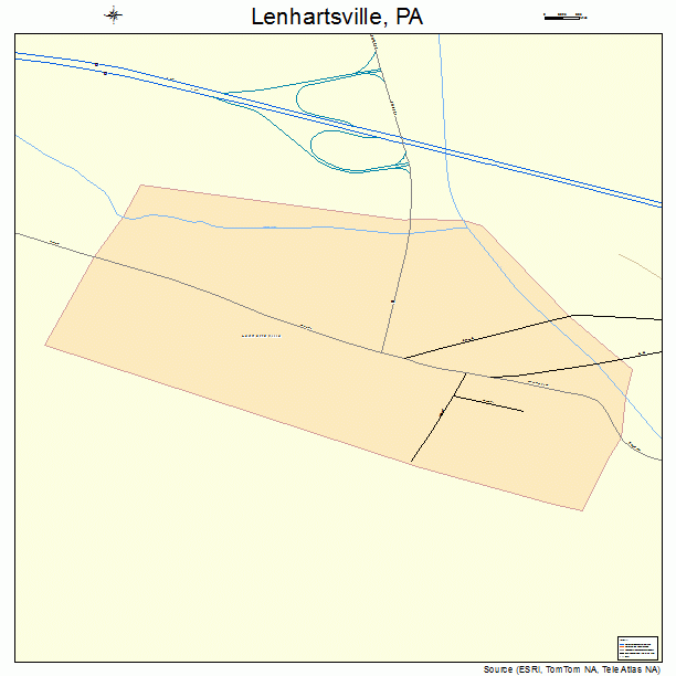 Lenhartsville, PA street map
