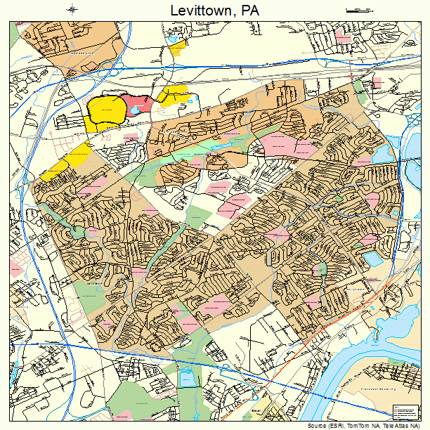 Levittown, PA street map