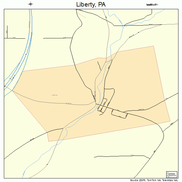 Liberty, PA street map