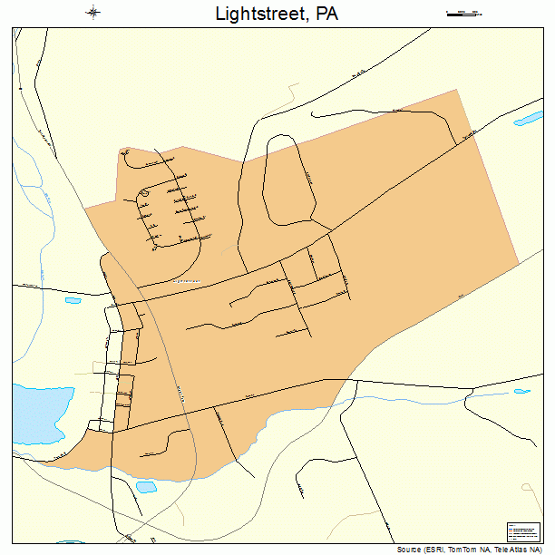 Lightstreet, PA street map