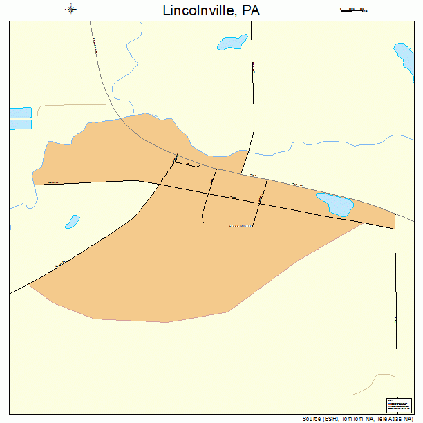 Lincolnville, PA street map