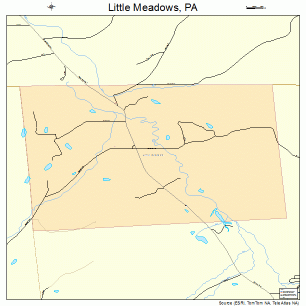 Little Meadows, PA street map