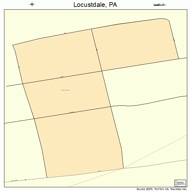 Locustdale, PA street map