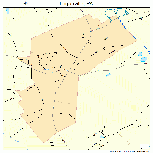 Loganville, PA street map