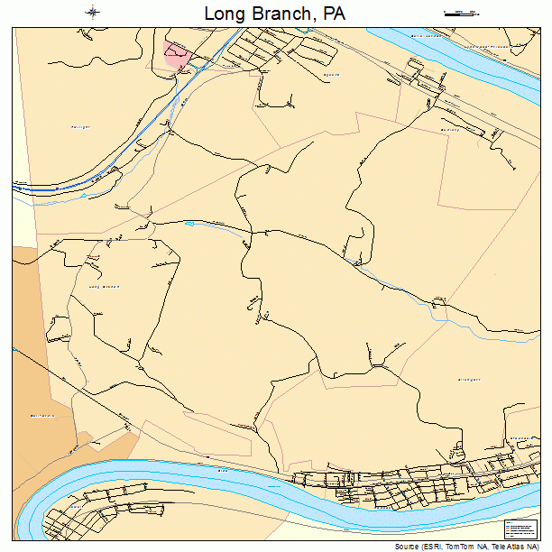 Long Branch, PA street map