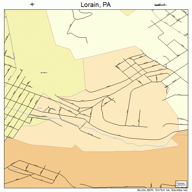 Lorain, PA street map