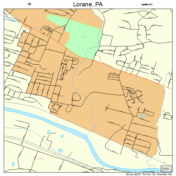 Lorane, PA street map