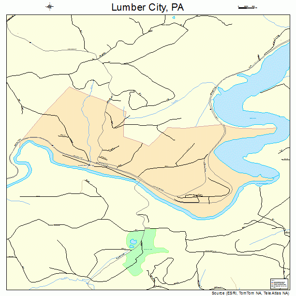 Lumber City, PA street map