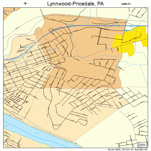 Lynnwood-Pricedale, PA street map