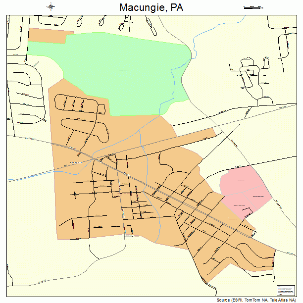 Macungie, PA street map