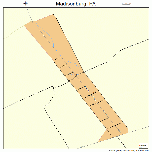 Madisonburg, PA street map