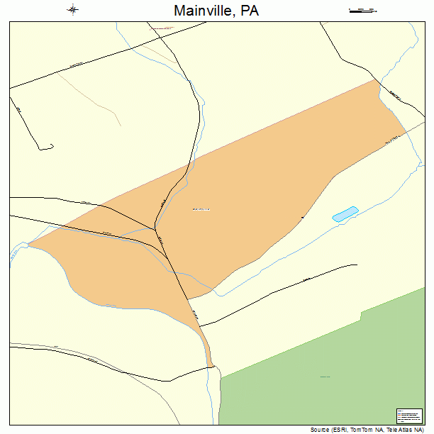 Mainville, PA street map