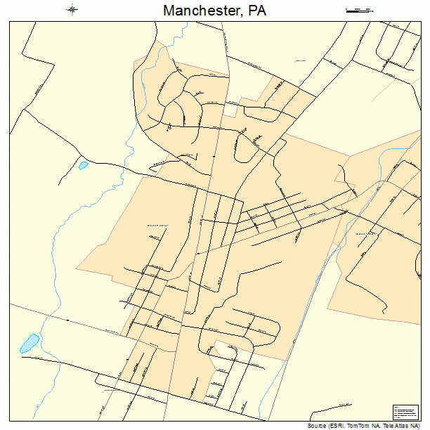 Manchester, PA street map