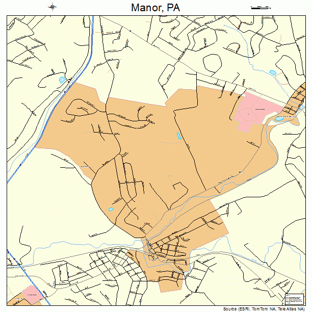 Manor, PA street map