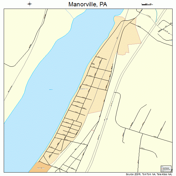 Manorville, PA street map