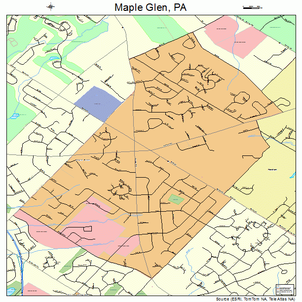 Maple Glen, PA street map