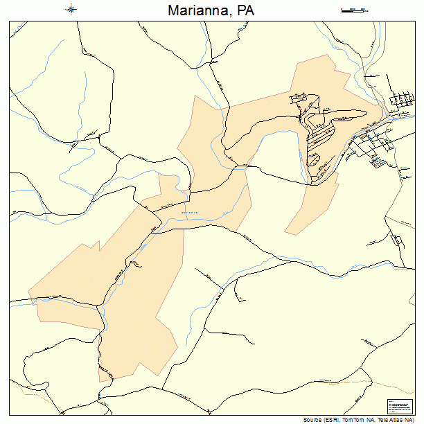 Marianna, PA street map