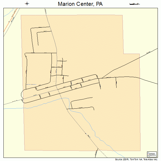 Marion Center, PA street map