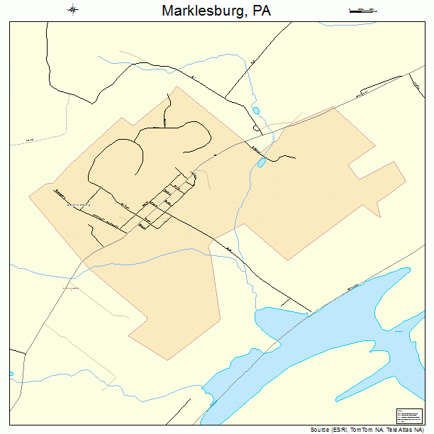 Marklesburg, PA street map