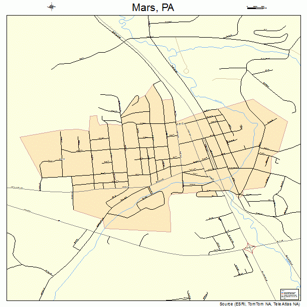 Mars, PA street map