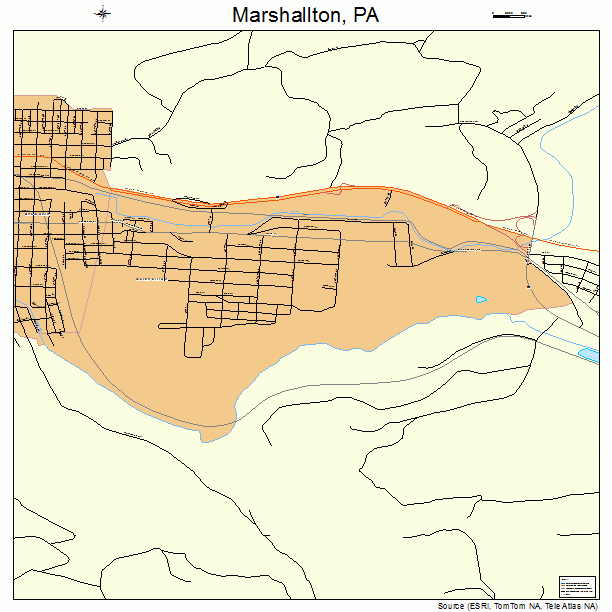 Marshallton, PA street map