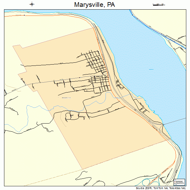 Marysville, PA street map