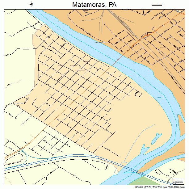 Matamoras, PA street map