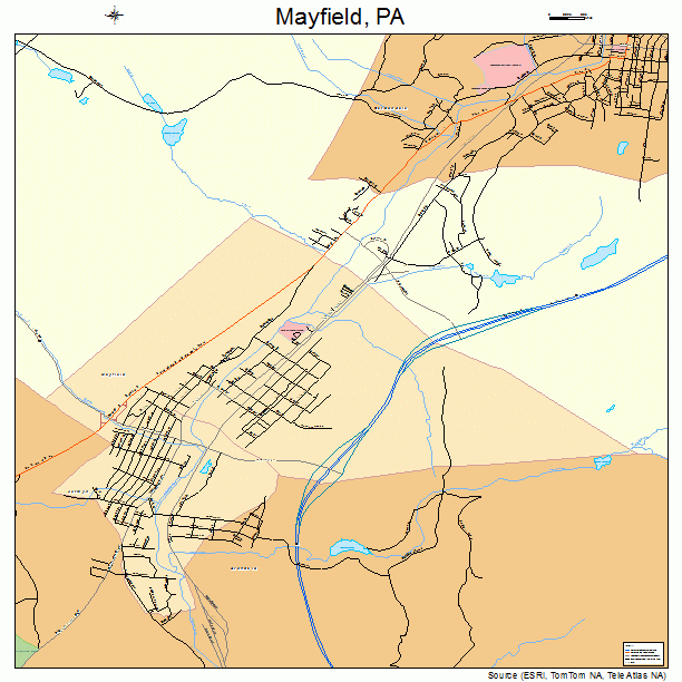 Mayfield, PA street map