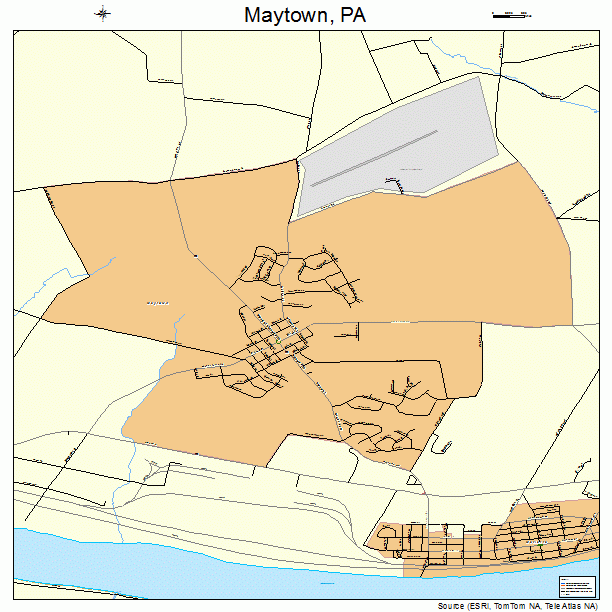 Maytown, PA street map
