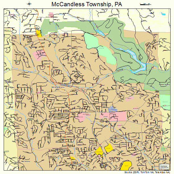 McCandless Township, PA street map