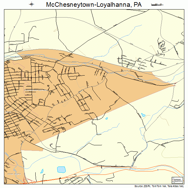 McChesneytown-Loyalhanna, PA street map