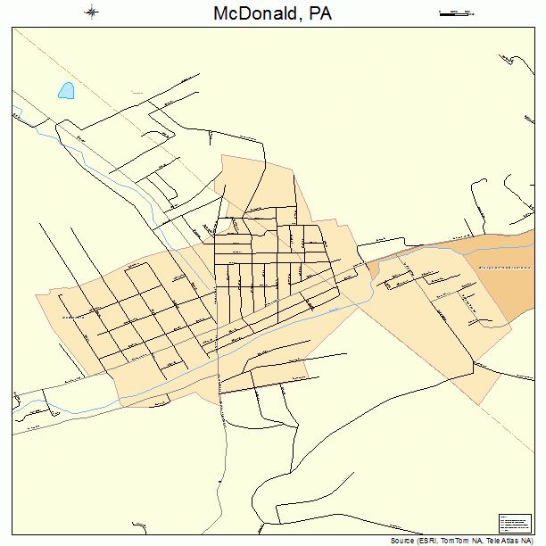 McDonald, PA street map
