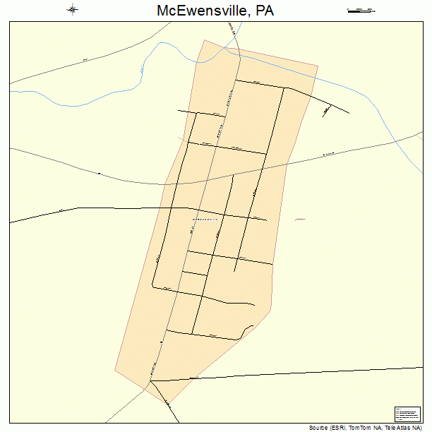 McEwensville, PA street map