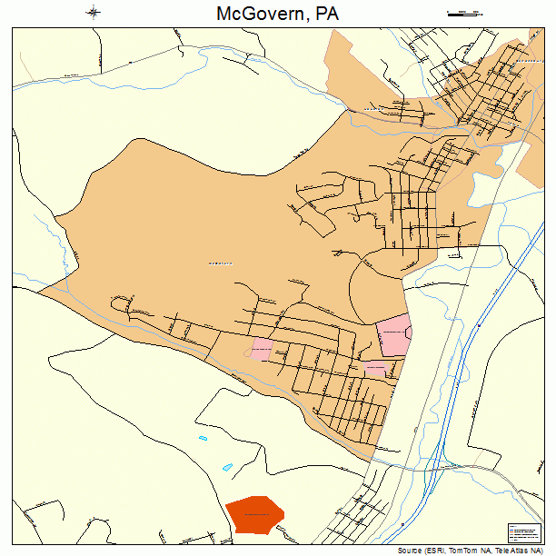 McGovern, PA street map
