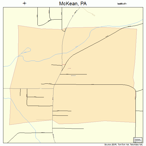 McKean, PA street map
